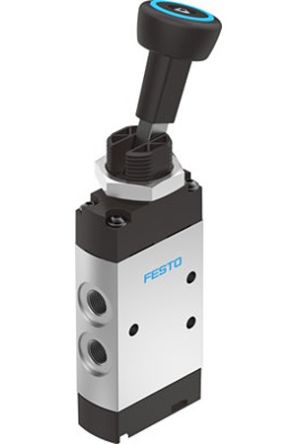 Festo Manual Valve Function Pneumatic Manual Control Valve VHEF Series, G 1/4, 1/4in, VHEF-V-B52-G14 [VHEF-V-B52-G14]; 362-455