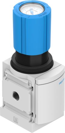 Festo G 1/8 Regulator - 0.3bar to 7bar, 1/8 in, 14bar max. input, MS4-LR-1/8-D6-VS-DM1 [MS4-LR-1/8-D6-VS-DM1]; 362-469