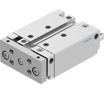 Festo Pneumatic Guided Cylinder - DFM-25-50-B-PPV-A-GF, 25mm Bore, 50mm Stroke, DFM Series, Double Acting [DFM-25-50-B-PPV-A-GF]; 362-477
