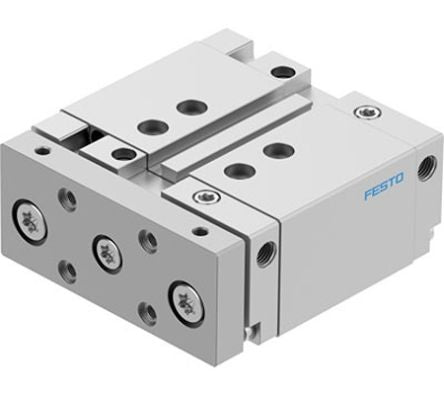 Festo Pneumatic Guided Cylinder - DFM-32-25-B-PPV-A-KF, 32mm Bore, 25mm Stroke, DFM Series, Double Acting [DFM-32-25-B-PPV-A-KF]; 362-505