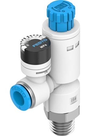 Festo R 1/8 Regulator - 1bar to 8bar, 1/8 in, 8bar max. input, VRPA-LM-R18-Q6 [VRPA-LM-R18-Q6]; 362-508