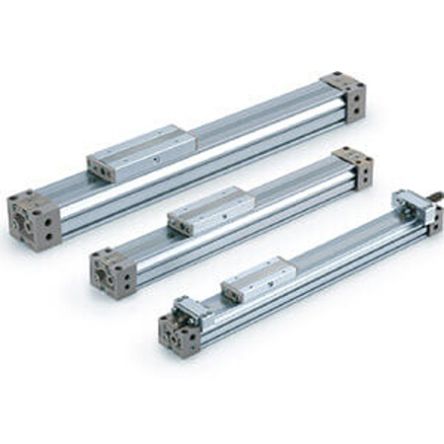 SMC Double Acting Rodless Pneumatic Cylinder 1400mm Stroke, 40mm Bore [MY1B40TFG-1400Z]; 362-587