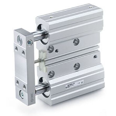 SMC Pneumatic Guided Cylinder - JMGPM40TF-200, 16mm Bore, 18mm Stroke, JMGP Series, Double Acting [JMGPM40TF-200]; 362-599
