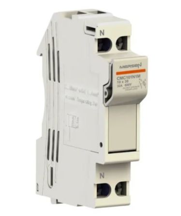 Mersen 32A Fuse Holder for 10 x 38mm Fuse, 1P, 690V ac [R1207676]; 362-714
