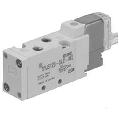 SMC 2 Position Single Solenoid Pneumatic Solenoid Valve - Solenoid M5 SYJ5000 Series 24V dc [SYJ5123-5WOU-M5-Q]; 362-823