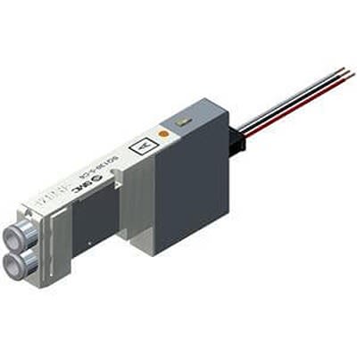 SMC 4 Position Dual 3 Port Pneumatic Solenoid Valve - Solenoid One-Touch Fitting 4 mm SQ1000 Series 24V dc [SQ1A41N-5LO1-C4-Q]; 362-836