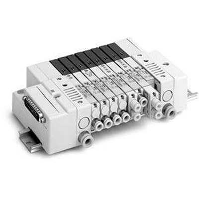 SMC SQ2000 series 12 station D-Sub Manifold, SS5Q23-12FD0-D-Q [SS5Q23-12FD0-D-Q]; 362-858