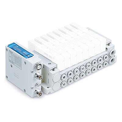 SMC SV1000 series 12 station One-Touch Fitting 6 mm Manifold Base, SS5V1-W10S10D-12B-C6 [SS5V1-W10S10D-12B-C6]; 362-859