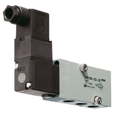 SMC 2 Position Single Pneumatic Solenoid Valve - Solenoid G 1/4 VFN2000 Series 220V ac [VFN2120N-4D-02F-Q]; 362-952