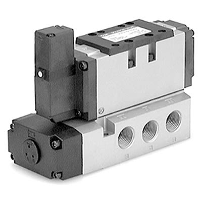 SMC 3 Position Closed Center Pneumatic Solenoid Valve - Solenoid VFR5000 Series 220V ac [VFR5310-5DZ-Q]; 362-961