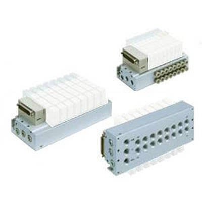 SMC SY3000 series 12 station One-Touch Fitting 4 mm D-Sub Manifold, SS5Y3-51F1-12D-KC4F [SS5Y3-51F1-12D-KC4F]; 362-992