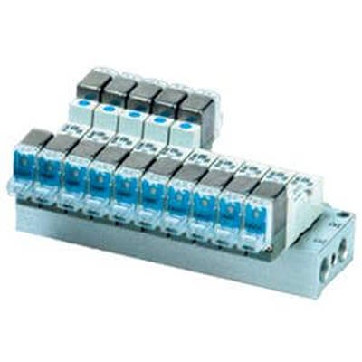 SMC SYJ3000 series 3 station M5 Manifold Base, SS5YJ3-S41-03-M5F-Q [SS5YJ3-S41-03-M5F-Q]; 363-025