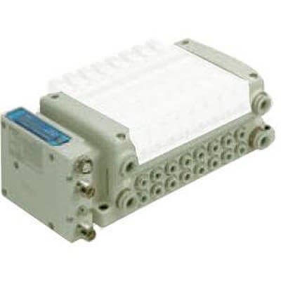 SMC VQC2000 series 10 station One-touch Fitting 8 mm Manifold Base, VV5QC21-10C8SD0 [VV5QC21-10C8SD0]; 363-072