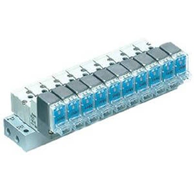 SMC SYJ300 series 2 station G 1/8 Manifold Base, SS3YJ3-42-02-C4F-Q [SS3YJ3-42-02-C4F-Q]; 363-303