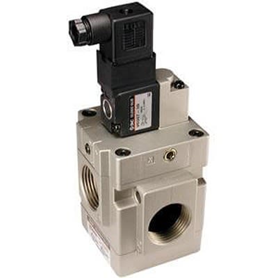 SMC Air Operated Pneumatic Solenoid Valve - Solenoid G 1/2 EVG342 Series 24V dc [EVG342-5D-06FA-Q]; 363-388