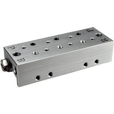 SMC EVV4Z1 series 4 station Manifold Base, EVV4Z1-20-031-00F-Q [EVV4Z1-20-041-00F-Q]; 363-404
