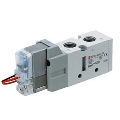 SMC 2 Position Single Solenoid Pneumatic Solenoid Valve - Solenoid G 1/8 VF3000 Series 220V ac [VF3133-4YOD1-01F]; 363-435