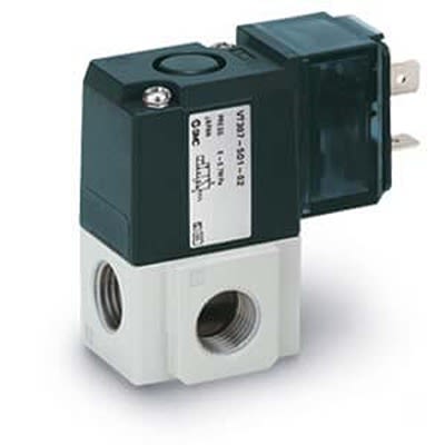 SMC 2 Position Single Solenoid Pneumatic Solenoid Valve - Solenoid/Air Rc 1/8 VT307 Series 24V dc [VT307-5D1-01-Q]; 363-542