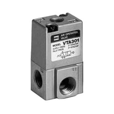 SMC 2 Position Single Solenoid Pneumatic Solenoid Valve - Solenoid/Air Rc 1/4 VTA301 Series [VTA301-02]; 363-552