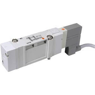 SMC 2 Position Double Solenoid Pneumatic Solenoid Valve - Solenoid SV1000 Series 24V dc [SV2A00-5W1U]; 363-611