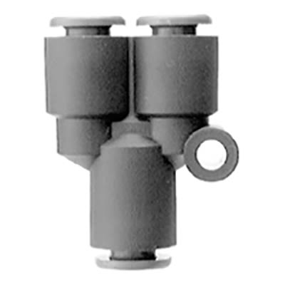 SMC KR Series Union Y, Push In 12 mm to R 1/8, Threaded Connection Style, KRU12-00 [KRU12-00]; 363-740