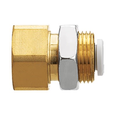 SMC KQ2 Series Bulkhead Union, 8 mm to 8 mm, Threaded-to-Tube Connection Style, KQ2E08-02N [KQ2E08-02N]; 363-778