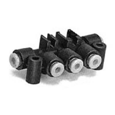 SMC KM 2 Outlet Pneumatic Manifold Fitting 4 mm 4 mm [KM16-04-04-3]; 364-022