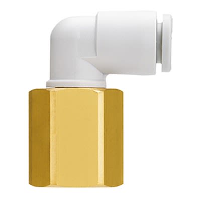 SMC KQ2 Series Elbow Threaded-toTube Adaptor, 12 mm to Rc 1/2, Threaded-to-Tube Connection Style, KQ2LF12-04A [KQ2LF12-04A]; 364-221