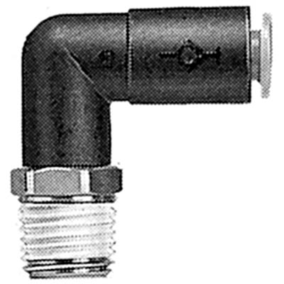 SMC KC Series Elbow Fitting, 4 mm to M5 Male, Threaded-to-Tube Connection Style, KCL04-M5 [KCL04-M5]; 364-300
