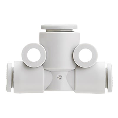 SMC KQ2 Series Branch Tee, 6 mm to 8 mm, Tube-to-Tube Connection Style, KQ2T06-08A1 [KQ2T06-08A1]; 364-347