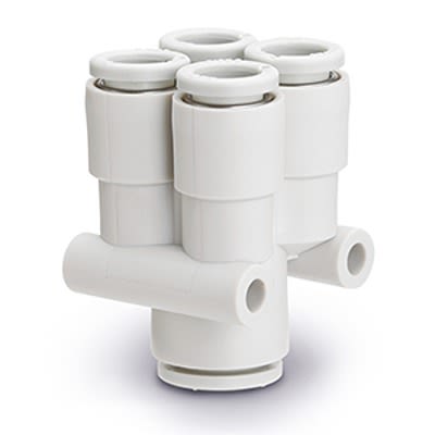 SMC KQ2UD Series Union Y, 4 mm to 6 mm, Tube-to-Tube Connection Style, KQ2UD04-06A [KQ2UD04-06A]; 364-826