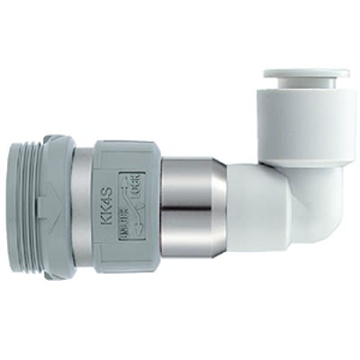 SMC Stainless Steel Female Coupler Nipple, 3/4 in Male One Touch Fitting [KK4S-06L]; 364-977