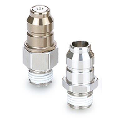 SMC Stainless Steel Male Coupler Nipple, 1/4 in Male One Touch Fitting [KKA3P-02M]; 364-989