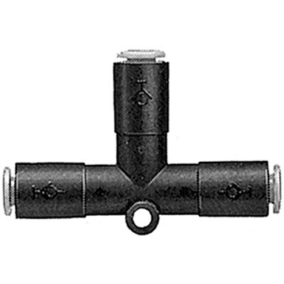 SMC KC Series Union Tee, 6 mm to 6 mm, Tube-to-Tube Connection Style, KCT06-00 [KCT06-00]; 365-466