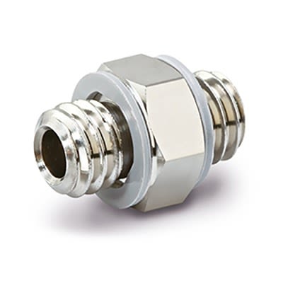 SMC M Series Nipple, M5 x 0.8 to M5 x 0.8, Threaded-to-Tube Connection Style, MS-5N [MS-5N]; 365-586