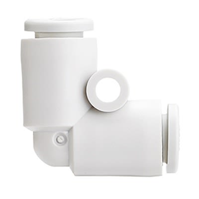 SMC KQ2L Series Elbow Fitting, 1/2 in Hose to 1/2 in Hose, Tube-to-Tube Connection Style, KQ2L13-00A [KQ2L13-00A]; 365-753