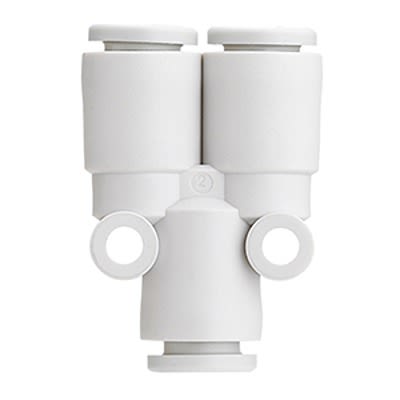 SMC KQ2U Series Union Y, 3/16 in to 3/16 in, Tube-to-Tube Connection Style, KQ2U05-00A [KQ2U05-00A]; 365-783