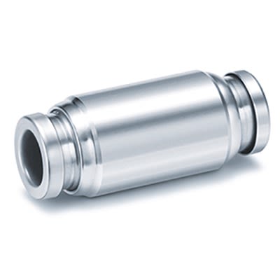 SMC KQB2H Series Straight Fitting, 16 mm to 16 mm, Tube-to-Tube Connection Style, KQB2H16-00 [KQB2H16-00]; 365-856