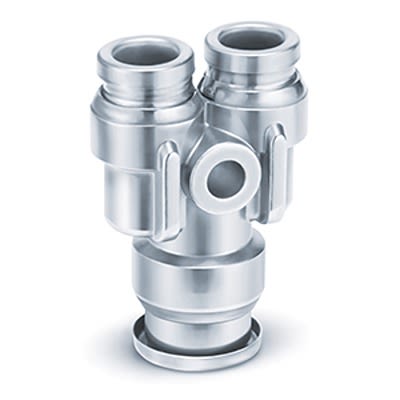 SMC KQG2T Series Branch Tee, 4 mm, Threaded-to-Tube Connection Style, KQG2T12-04S [KQG2U04-06]; 365-898