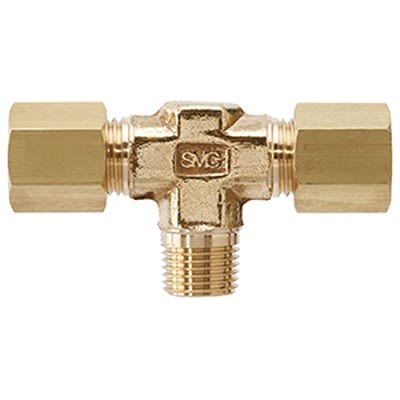 SMC DT Series Union Tee, 4 mm to 4 mm, Tube-to-Tube Connection Style, DT04-00 [DT04-00]; 365-926
