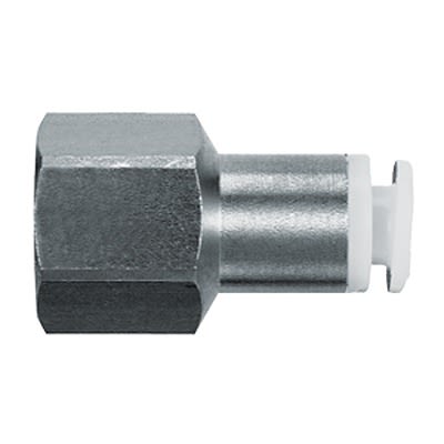 SMC KG Series Female Connector, 8 mm to Rc 1/4, Threaded-to-Tube Connection Style, KGF08-02 [KGF08-02]; 366-097