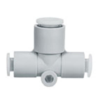 SMC KG Series Branch Tee, 4 mm to 6 mm, Threaded-to-Tube Connection Style, KGT04-06 [KGT04-06]; 366-121