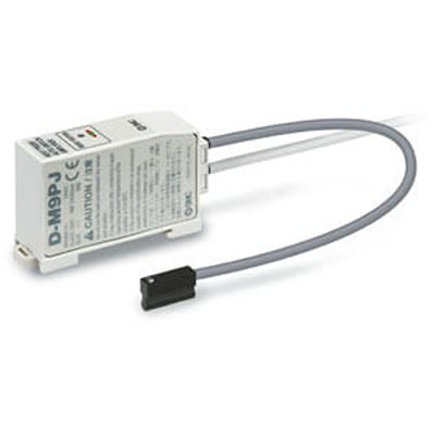 SMC Auto Switch Auto Switch, IP67, 4.5 → 28V dc, PNP Operation, D Series, with LED indicator, D-M9 [D-M9PJL]; 366-710