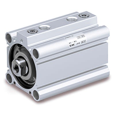 SMC Pneumatic Compact Cylinder - RQB63TF-35, 63mm Bore, 35mm Stroke, RQ Series [RQB63TF-35]; 368-241