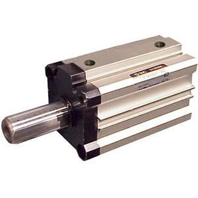 SMC Pneumatic Compact Cylinder - CDQSKB16-20D, 16mm Bore, 20mm Stroke, CQS Series, Double Acting [CDQSKB16-20D]; 368-805