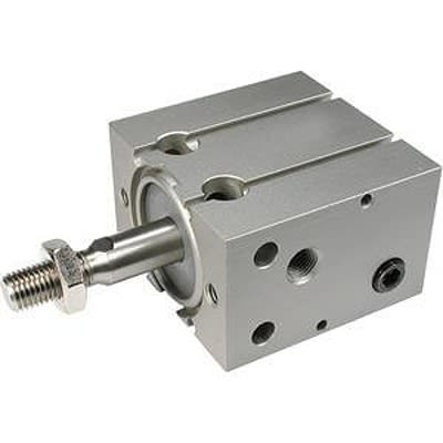 SMC Pneumatic Piston Rod Cylinder - CDU10-5S, 10mm Bore, 5mm Stroke, CU Series, Single Acting with Return Spring Acting [CDU10-5S]; 368-818