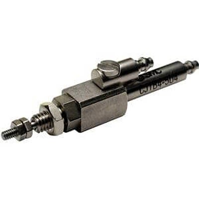 SMC Pneumatic Piston Rod Cylinder - CJ1B4-10U4, 4mm Bore, 10mm Stroke, CJ1 Series, Double Acting [CJ1B4-10U4]; 369-048