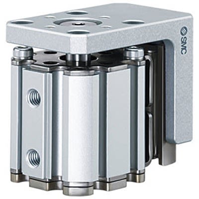SMC Pneumatic Guided Cylinder - MXZ20-20, 20mm Bore, 20mm Stroke, MXZ Series, Double Acting [MXZ20-20]; 369-492