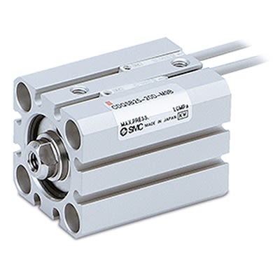 SMC Pneumatic Piston Rod Cylinder - CDQSB20-35DC, 20mm Bore, 35mm Stroke, CQS Series, Double Acting [CDQSB20-35DC]; 369-660