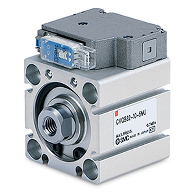 SMC Pneumatic Compact Cylinder - CVQB63-45-5MOF, 63mm Bore, 45mm Stroke, CVQ Series, Double Acting [CVQB63-45-5MOF]; 369-966